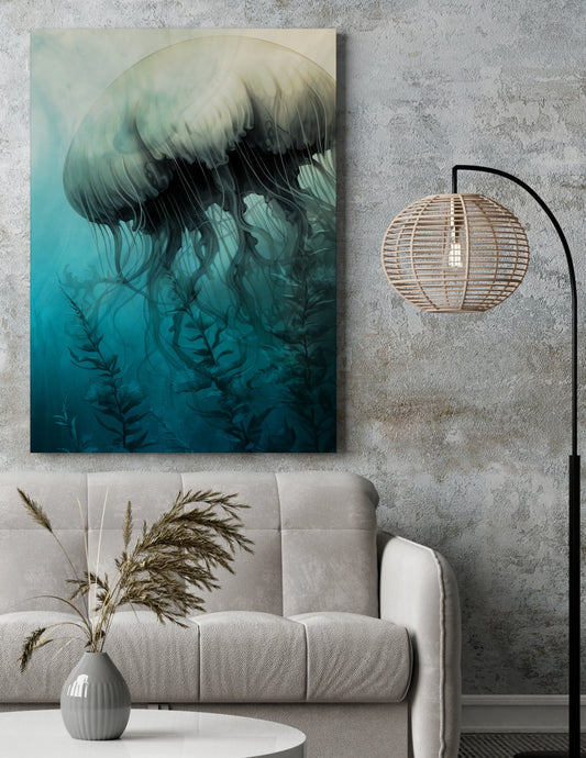 Blue Floating Jelly I