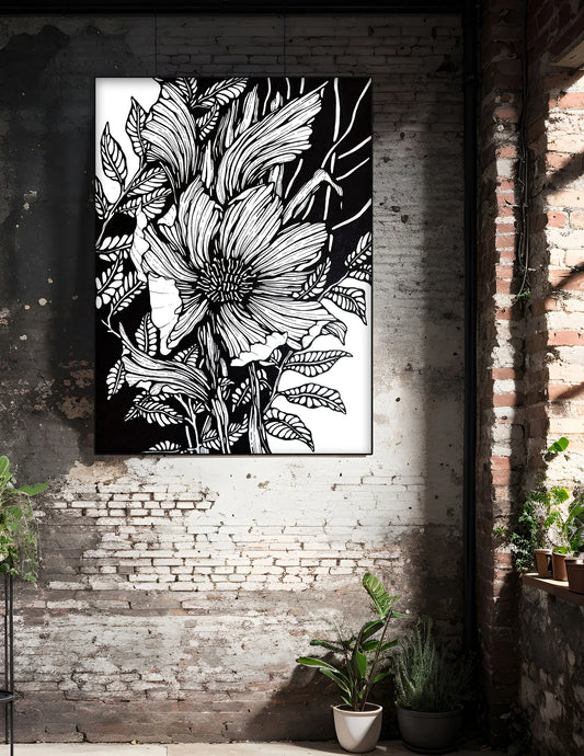 Dramatic Florals In Line