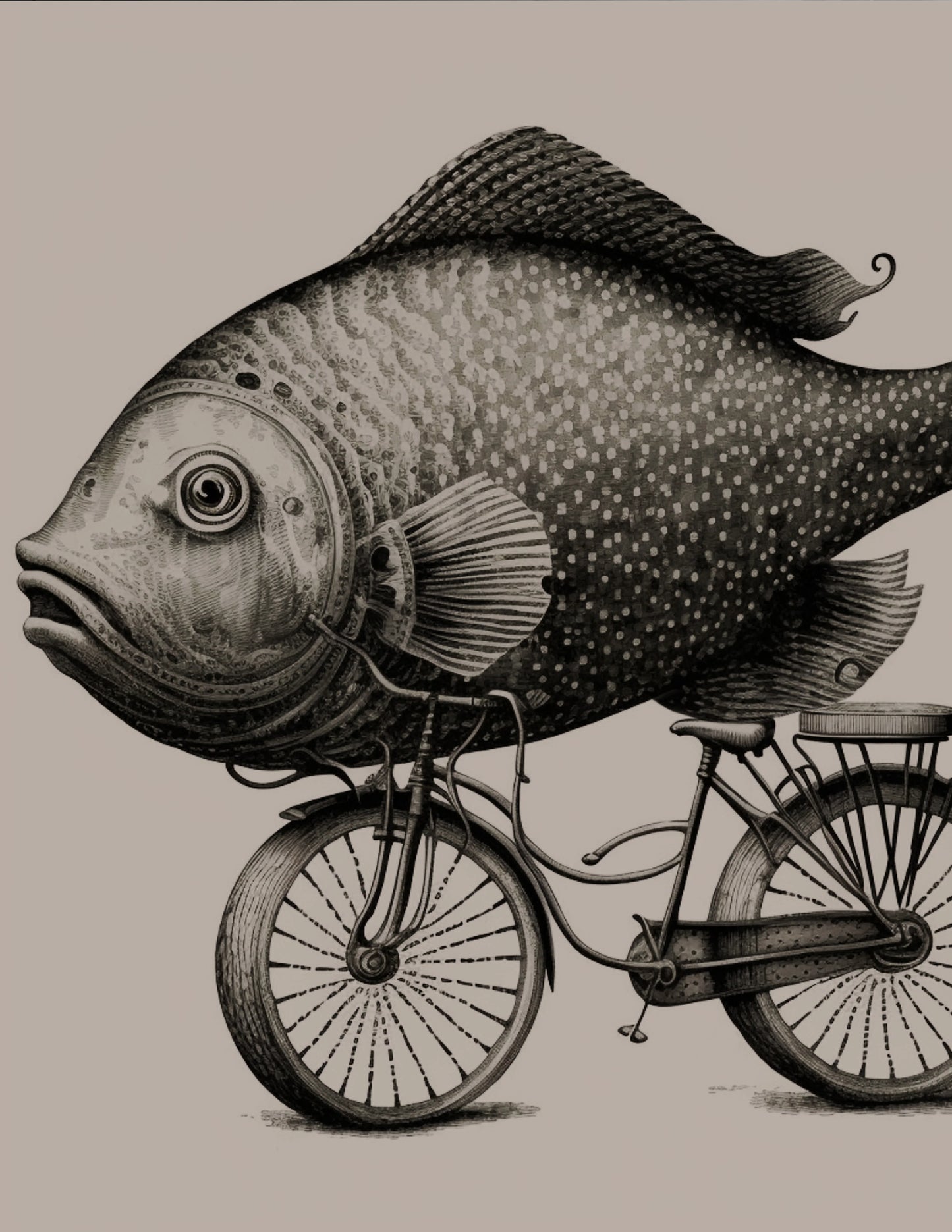 Fish on Bicycle