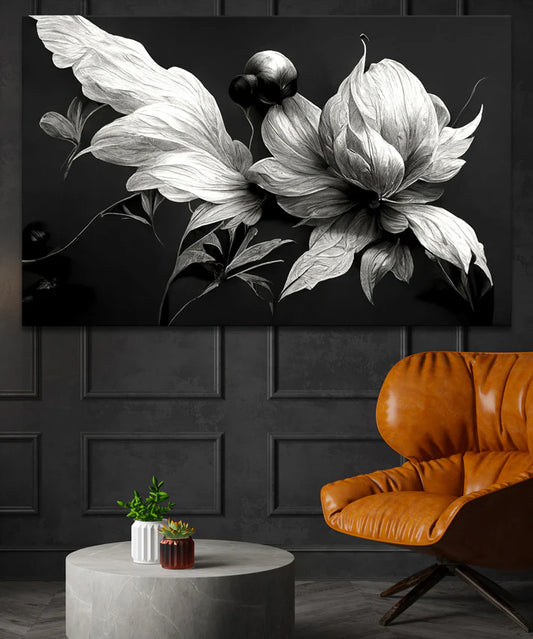 Black & White Floral