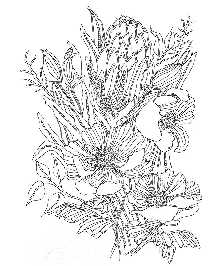 Botanical Lines I, In Line