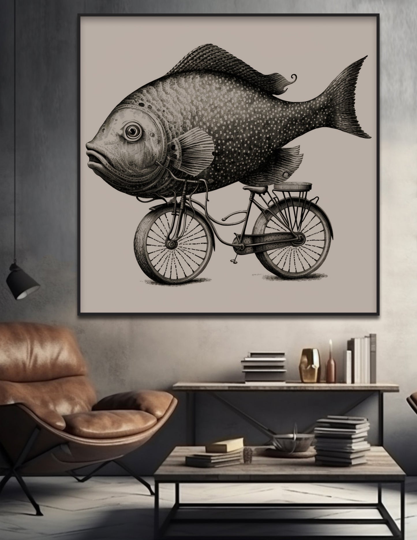 Fish on Bicycle