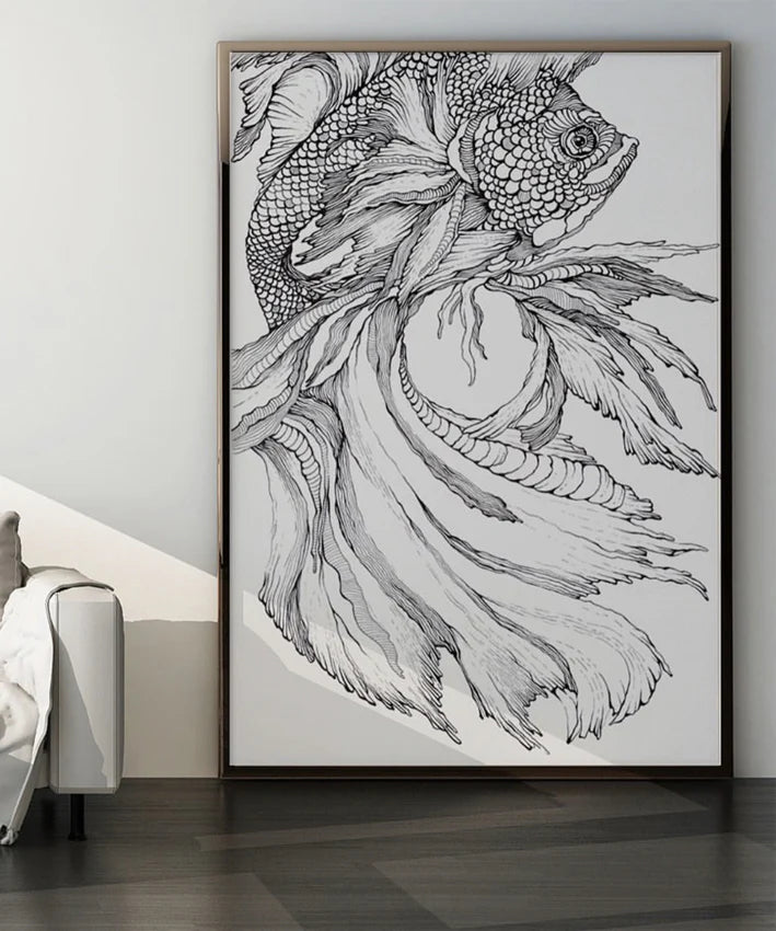 Floating Fish I In Line