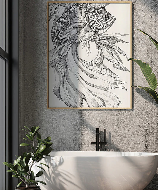 Floating Fish I In Line