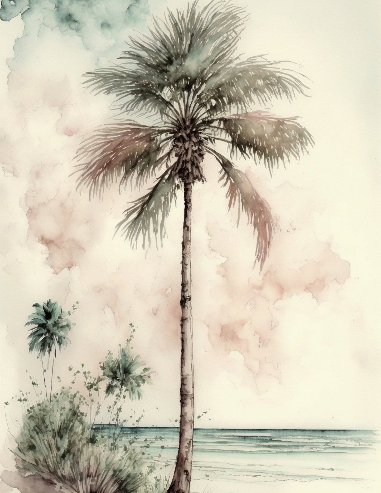 Soft Vintage Palm Tree